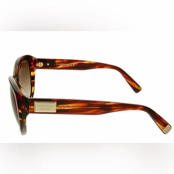 DSQUARED2 Havana Cat Eye Tortoise Shell Sunglasses NWT